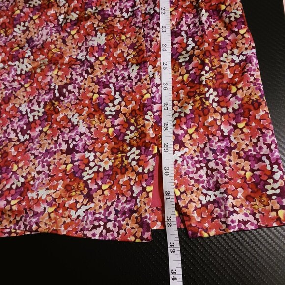 NEW French Connection Satin Mini Slip Dress Azelea Multi Size 14 - Picture 11 of 11